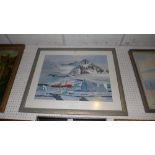 A signed limited edition lithograph (353 / 850), HMS Endurance in the Ice (Antarctic), by Keith