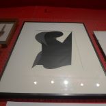 A Victor Vasarely serigraph abstract study glazed and framed