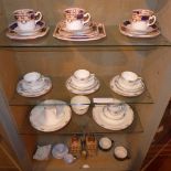 A mixed collection of porcelain including examples by Meakins, Arklow and Birnham ware