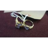 Two 9ct gold ladies amethyst rings