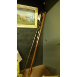 A collection of three Antique walking canes,