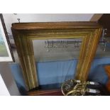 A large C19th Victorian gesso frame