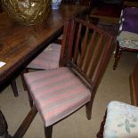 A harlequin set of eight George III Hepplewhite design dining chairs