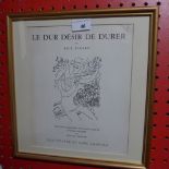 A Marc Chagall original lithograph 'Le Dur Desir De Durer'