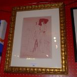 A Pablo Picasso copper engraving from the Grace and Movement Suite, signed in the plate,