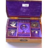 A collection of costume jewellery including brooches, earrings,