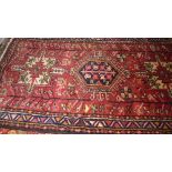 An extremely fine North West Persian Heriz runner, 280cm x 70cm,