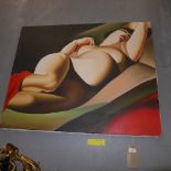 A Lempika style of a naked lady,