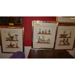 A set of four gilt framed colour prints of circus themes