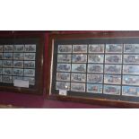 Various WWI wills cigarette cards Motor Marine series in two mounts.