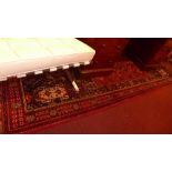 An extremley fine South West Persian Qashgai carpet 255cm x 160cm central pole medallion on a