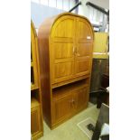 A 1970's teak tall chest of six long drawers on square feet H108 x W81 x D40