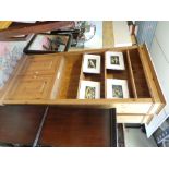 Arts and crafts oak bureau, in the manner of Shapland & Petter, with raised gallery above a fall-