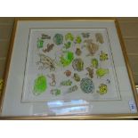 John Norris Wood: ''Exotic frogs from life'' an artist proof an colour print signed in pencil