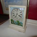 An Ansonia mantel clock and one other
