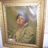 Russian (late 19th century), fine portrait painting, circle of Valentin Serov,