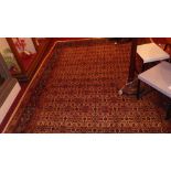 An extremely fine North East Persian Moud carpet 305cm x 210cm,