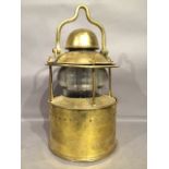 A brass 19th cent ships lantern