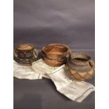 Three Chinese Neolithic Period pots with original certificates,