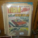 A quantity of vintage boys comics including Beano, Beezer,