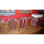 A quantity of old bound books and some o