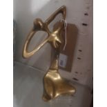 A bronze stylised Art Deco sculpture of