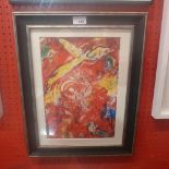 A Marc Chagall print after lithograph pr