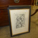 A set of four 19th Century engravings of classical figures
