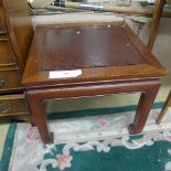 A pair of Chinese style hardwood plant stands H38 x W46