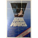 Original vintage re-release movie poster for the classic film, Star Wars: The Original is Back,