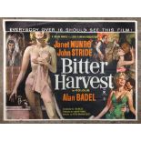 Original Vintage Bitter Harvest Poster 1963 30 x 40 inch