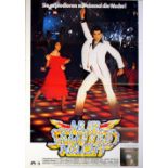 Original vintage movie poster for the classic disco film, Saturday Night Fever,