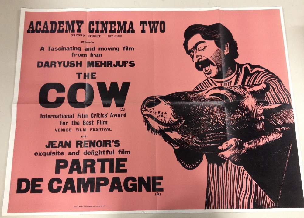 Original Vintage Cow Poster 1969 30 x 40 inch