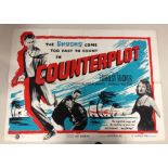 Original Vintage Counterplot Poster 1959 30 x 40 inch