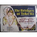 Original Vintage Bridges at Toko-Ri Poster 1954 30 x 40 inch