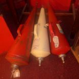 Three vintage fire extinguishers