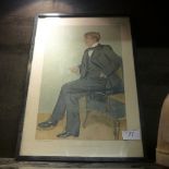 A Spy print of a seated gentleman and a costume study (2)