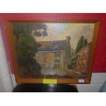 David Noble oil on board 'The Grange Dronfield' signed