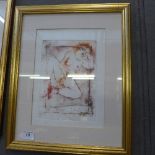 Inge Clayton artists proof 'Mira' of a nude female singed in pencil framed and glazed