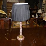 A marble classical lamp with gilt metal detailing