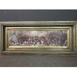 A 20th century print of 'The Death of Lord Nelson', gilt framed,