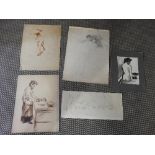 Richard Anderson, two figural studies signed lower right unframed,