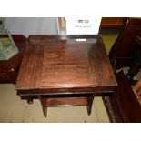 A mid C19th century Victorian mahogany clerks desk with hinged sloping top - 20 x 70 x 55cm