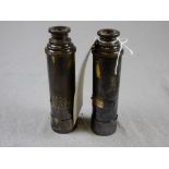 A pair of brass 'Ottway - Ealing of London' telescopes (2)