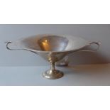 A hallmarked silver pedestal fruit bowl