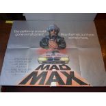 An unframed original vintage 'Mad Max -