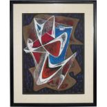 SEYMOUR FRANKS (American, 1916-1981) abstract
sgn. and dated l.r. Franks 46, mixed media, 30 by 23.5