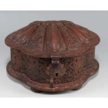 SPANISH COLONIAL CARVED COCA STORAGE BOX (COQUERA) 18th c., Alto Peru (Bolivia)
the scallop shell-