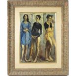 MOSES SOYER (American, 1899-1974) four dancers
sgn. l.m. M Soyer, o/c, 25 by 18 in., framed
1958