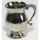 SOUTH AMERICAN SILVER TANKARD Argentina, c. 1850
maker’s mark I FORTEZA; owner’s monogram in